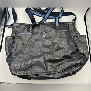 NWOT‎ Coach Leather Diaper Bag